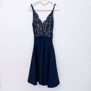 *NWT* Love Culture Navy Blue Dress - S